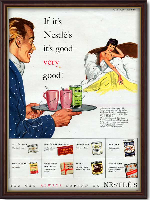 1953 retro Nestlé advert