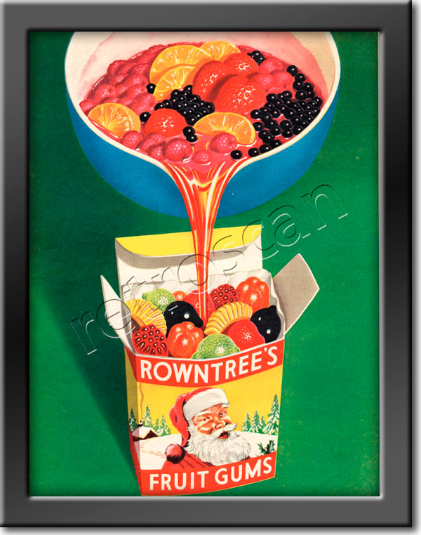 retro 1954 Rowntree's Fruit Gums ad