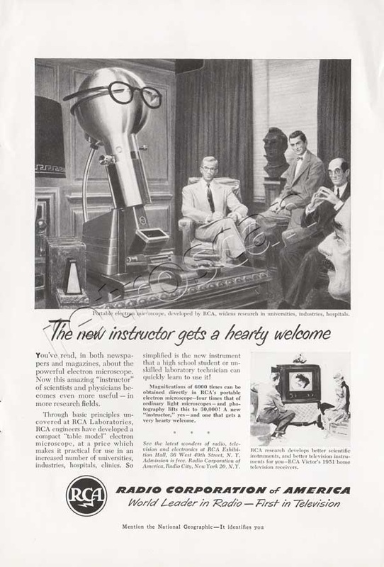1950 Radio Corporation of America (RCA)  vintage ad