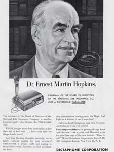 1951 Dictaphone 'Hopkins' - vintage ad