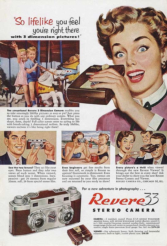 1953 Revere Stereo Camera advert
