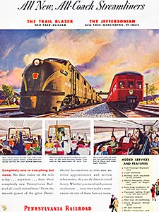 1949 ​Pennsylvania Railroad - vintage ad