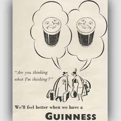 1950 ​Guinness vintage ad