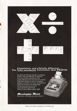 1954 Remington Rand - unframed vintage ad