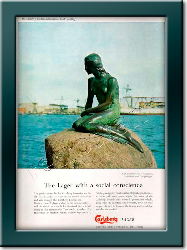 1960 vintage Carlsberg Lager ad
