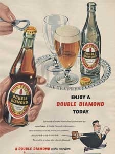 1953 Double Diamond Pale Ale Vintage Ad