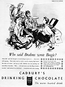  1953 Cadbury's Drinking Chocolate - vintage ad