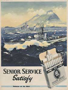 1955 Senior Service vintage ad