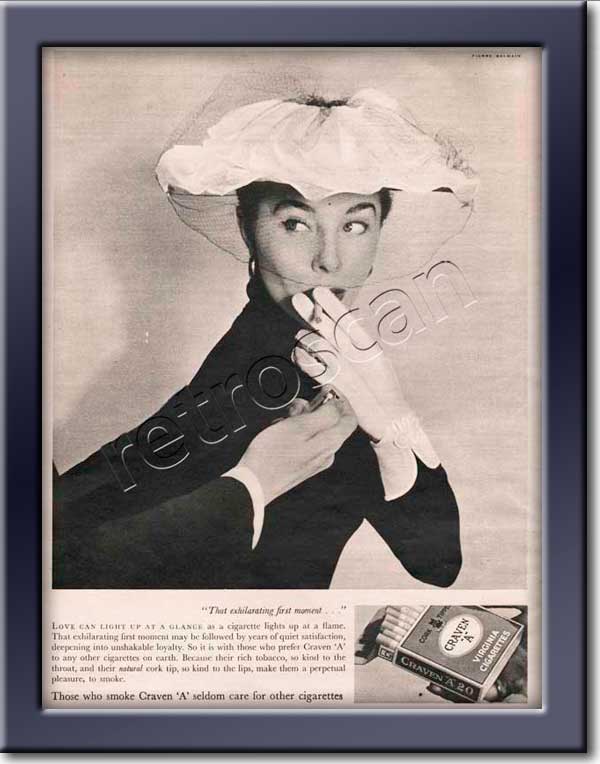 1951 Craven 'A' Cigarettes Vintage Magazine Ad