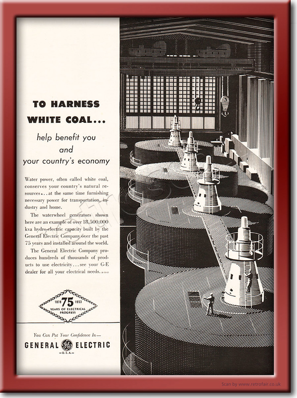 1953 General Electric Company Atomic Power vintage ad