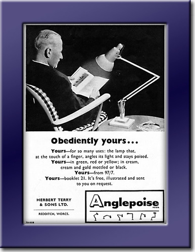 1958 Anglepoise Lamps - framed preview vintage ad