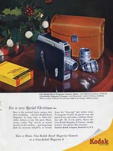 1952 Cine-Kodak Royal Magazine Camera   - vintage ad