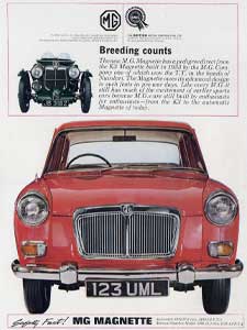 MG Magnette vintage ad