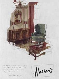 1952 Harrods Furniture Galleries