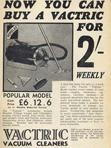 1936 Vactric Cleaners