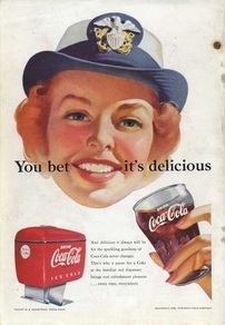 1952 Coca Cola Service Girl