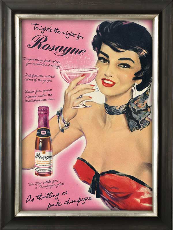 1954 vintage Rosayne Pink Wine
