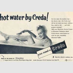 1954 Creda Boilers advert