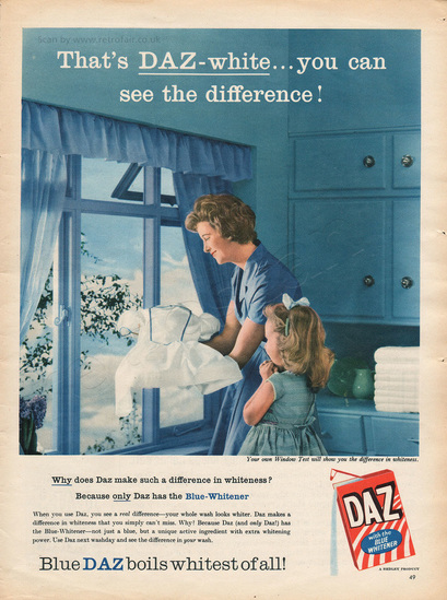 1958 Daz - unframed vintage ad