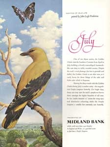 1964 Midland Bank July Birds