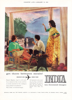 1961 India Tourism  - unframed vintage ad