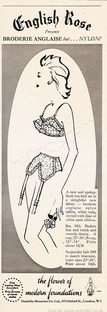 1953 English Rose - unframed vintage ad