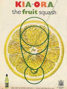 1954  KIA-ORA  Lemon Squash - vintage ad