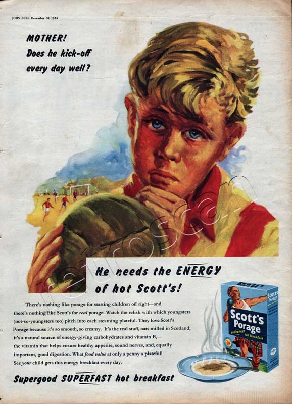 1955 Scott's Porage Oats vintage ad