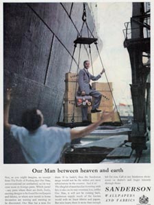 1961 Sanderson Wallpaper ad