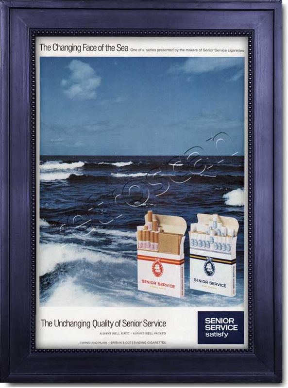 1966 retro Senior Service Cigarettes ad