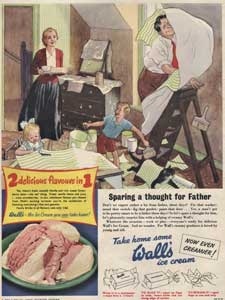 1954 Walls Ice Cream wallpaper - vintage ad