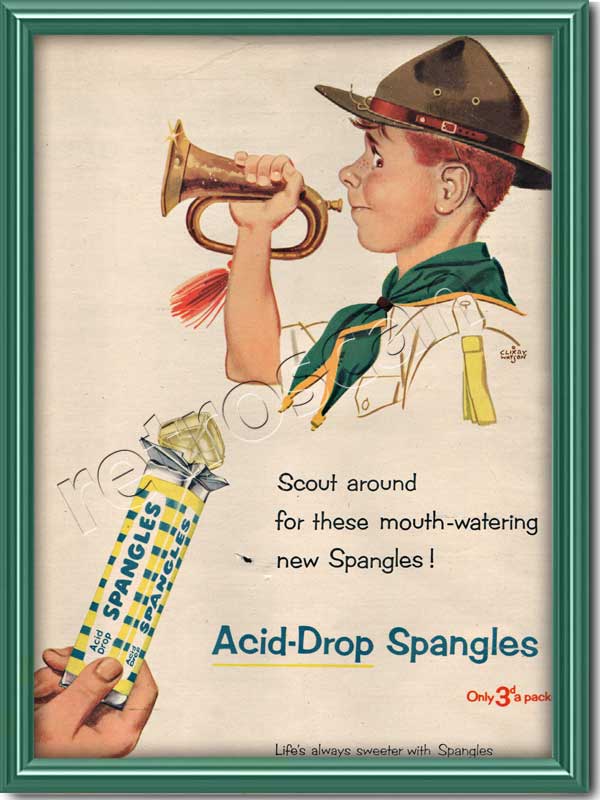 vintage Acid Drop Spangles advert