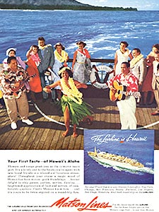  1953 Matson Lines - vintage ad