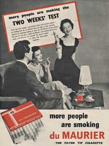 1954 Du Maurier Vintage Ad