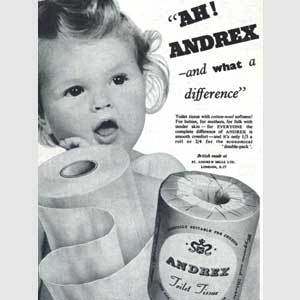1952 Andrex Toilet Tissue