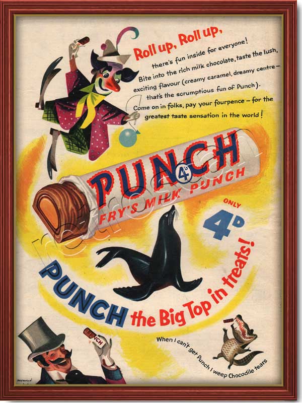 retro Fry's Milk Punch Bar ad