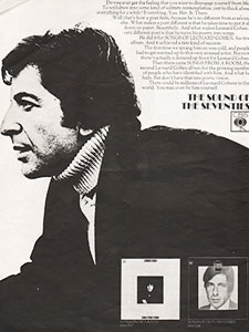  1969 Leonard Cohen - vintage ad