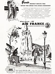 1949 Air France - vintage ad
