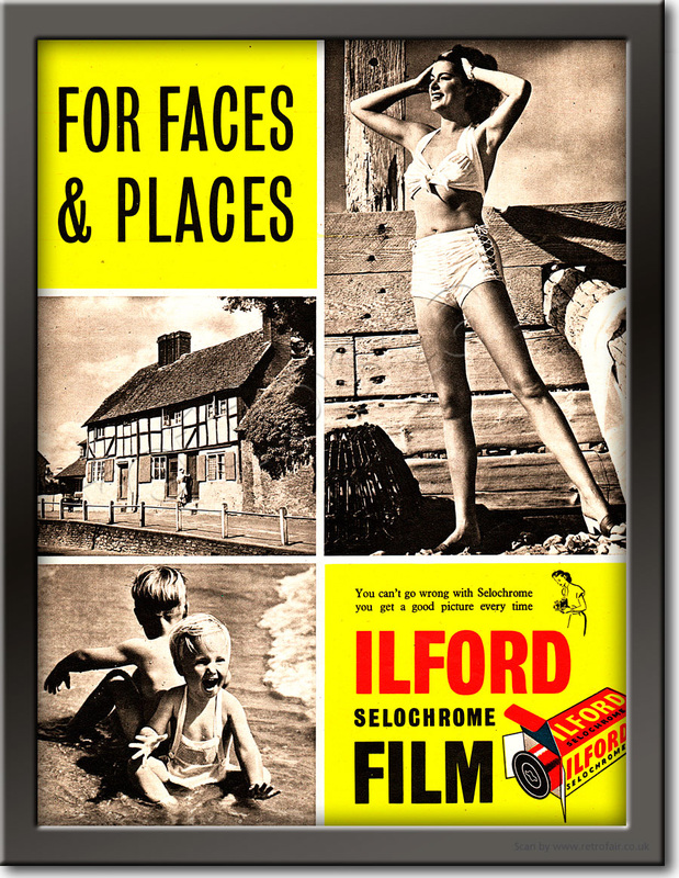 1952 Ilford Selochrome Film Vintage Ad