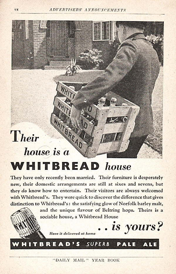 1939 vintage Whitbread's Pale Ale  ad