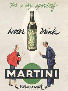 1954 Martini Dry - vintage ad