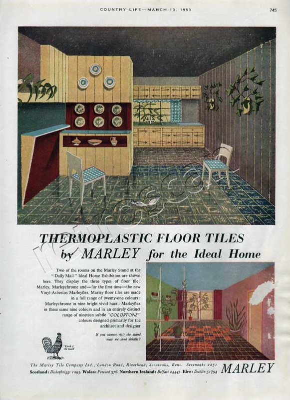 1953 Marley Tiles vintage ad