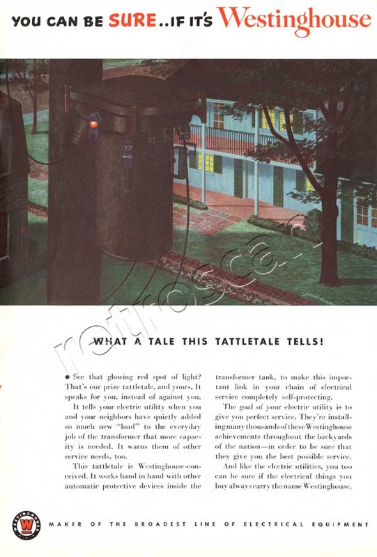 1950 Westinghouse Electrics vintage ad