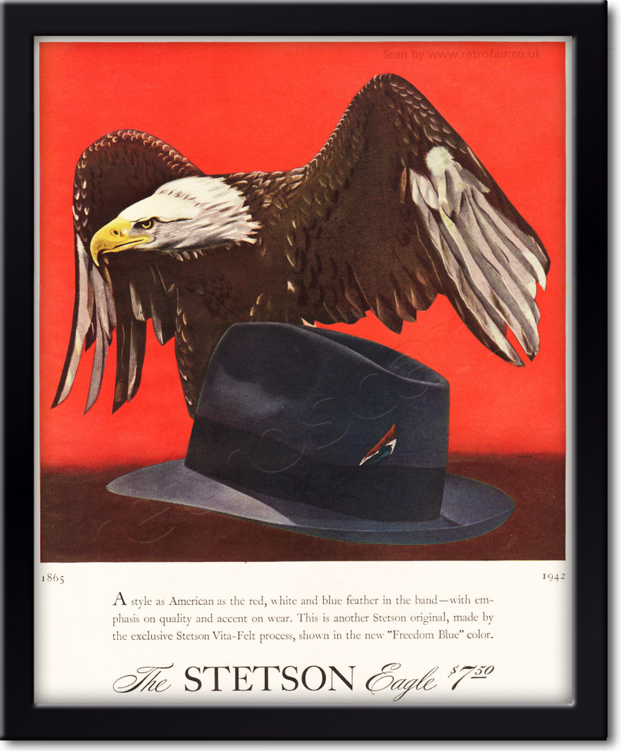 1942 Stetson Hats framed preview