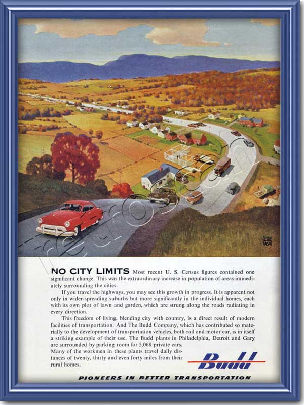 1951 vintage Budd Engineering advert