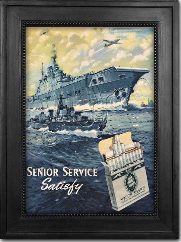 Retro Senior Service Cigarettes  Advert