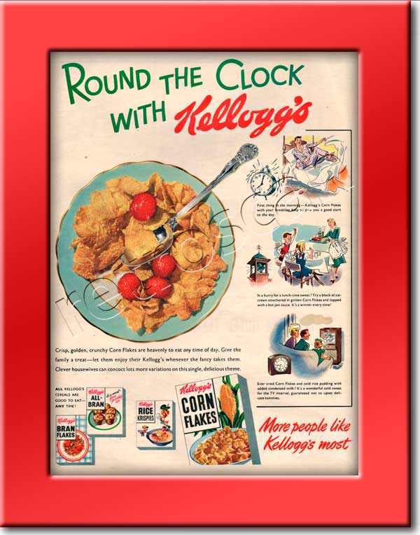 1954 vintage Kellogg's advert