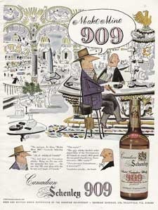 1954 Schenley 909 Whisky - vintage ad
