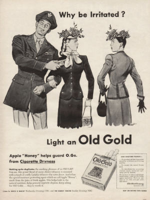 1944 Old Gold  - vintage ad