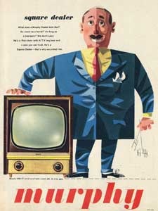 1955 Murphy Television  - vintage